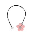 thumbnail image 1 of Cordon pour prothèses tives en nylon, motif binaural, petites fleurs roses, gris, rond, avec clip, pour enfants âgés, 1 of 4