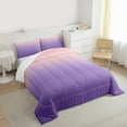 thumbnail image 3 of Homewish Ombre Tie Dye 2pcs Bedding Comforter Set For Children Kids Teens,Abstract Gradient Watercolor Twin Comforter Sets,Pink Purple Breathable Bedding Set,Ultra Soft Home Decor,Reversible, 3 of 8