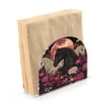 thumbnail image 3 of BZSMCE Napkin Holder Creative Midnight Majesties in Bloom Pattern Classic Napkin Holders, 3 of 9