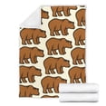 thumbnail image 4 of Manta polar BE05 con estampado de oso, 4 of 5