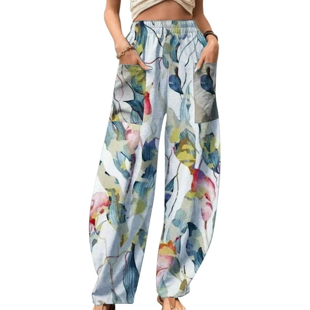 Pantalon Vince Camuto Femme, Noir Imprimé Floral, Large à Smock, Taille XL, Neuf Avec étiquettes