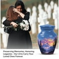 thumbnail image 4 of Mountain Keepsake Urn For Adult Male 3 Inch, Blue Mini Urns For Human Ashes For Woman, Small Cremation Urns For Burial In Ground, Funeral Urn For Human Ashes For Adults Mom And Dad, 4 of 7