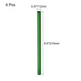 thumbnail image 2 of Reusable Metal Straws 4Pcs, Stainless Steel Straight Drinking Straw 8.5" Long for Boba Tea Milk Shake Juice  Green, 2 of 5