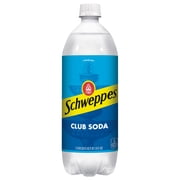 Schweppes Caffeine Free Club Soda, 1 L, Bottle