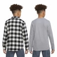 thumbnail image 4 of Levi's Youth Boy Flannel & Thermal 2-Pack Top Set (Black, XS-5/6), 4 of 7