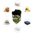thumbnail image 7 of Yayeee Freestanding Laundry Hamper with Handle Collapsible Large Storage Basket for Clothes, Green Flower Pattern, 7 of 7