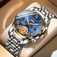thumbnail image 3 of Reloj de moda para hombre, reloj de tourbillon, reloj de cuarzo para hombre, correa de acero, reloj multifuncional no mecánico para hombre, 3 of 6