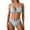 D577/Blue, variant on Womens Bikini Sets Two Piece Swimsuits V Neck Low Rise Crisscross Back Self Tie Spaghetti Straps 2026 Retro Swimsuit
