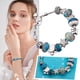 thumbnail image 2 of Pulsera de cristal azul océano con estrellas de mar y tortugas, 2 of 8