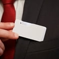 thumbnail image 1 of FONDOTIN Simple White Plastic Perpetual Calendar with Manual Page Turning for Table Display, 1 of 7