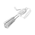thumbnail image 2 of Graflsoa Compact White Handheld Manual Egg Beater - Stainless Steel & ABS Ergonomic Non-slip Handle Double-wheel Design for Effortless Whipping Eggs, Cream, Smoothies - Durable Rustproof Kitchen, 2 of 6