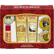 Burt's Bees Tips and Toes Kit Holiday Gift Set, 6 pk
