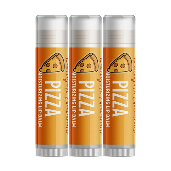 Delight Naturals Pizza Lip Balm - 3 Pack