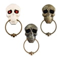 thumbnail image 2 of Inteprter Timbre de calavera de Halloween, interesante adorno de casa embrujada, diseño de escena DIY, decoración de terror, adornos para puerta, Kits de decoración para fiestas Blanco Inteprter HA068191-01B, 2 of 6