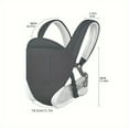 thumbnail image 4 of HLONK Seasonal Baby Carrier  6-36 Months  Hand Wash Only  Polyester Fabric  Adjustable Shoulder Straps  Butterfly Buckle  Suitable for 0-3 Year Olds, 4 of 6