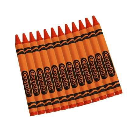 Crayola Bulk Crayons, Orange, 12 Count