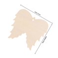 thumbnail image 2 of Angel Wings Hanging Wood Slices for Decoration 1Set of Wing Wooden Cutouts, 2 of 4