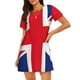thumbnail image 1 of Fotbe English Bata de Dormir para Mujer con Estampado, Camisón de Algodón de Manga Corta, Ropa de Dormir Casual, 1 of 6
