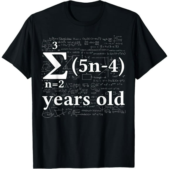 Math 17 Birthday Boy 17 yr 17 Year Old Men 17th Birthday T-Shirt