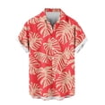 thumbnail image 6 of Purcolt Hawaiian Shirt for Men Summer Casual Short Sleeves Tropical Printed Button Down Shirts Comfortable Quick Dry Beach Shirts, 6 of 7