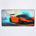thumbnail image 1 of Una NUEVA alfombrilla de escritorio con diseño de coche deportivo naranja, 1 of 5