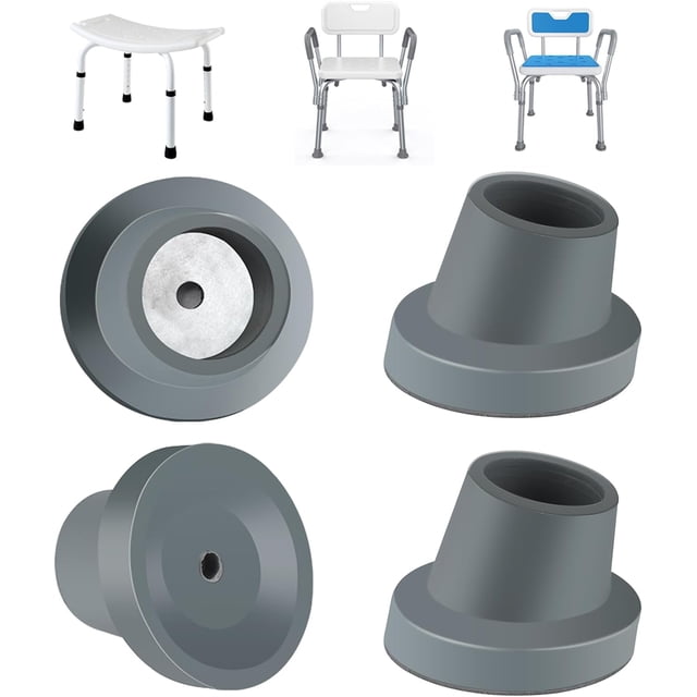 EcoNesxp Inch Slope Rubber Head Non-Slip Shower Stool Tub Transfer Stool Suction Cup Feet 1/8 Pack Shower Chair Replacement Feet Tub and Shower Safety Seat and Transfer Stool