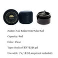 thumbnail image 2 of LiBiuty 2Pcs 8ml Nail Art Rhinestone Glue Gel Rhinestone Adhesive with Tweezer for Gem Stones + Dual-ended Dotting Brush Pen +3Pcs Nail Art Brush Set, 2 of 7