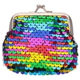 thumbnail image 1 of 1pc Colorful Fashion Sequins Coin Purse Change Purse Mini Stylish Cosmetic Bag Purse Wallet, 1 of 8