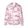 thumbnail image 3 of Balery Breast Cancer Pink Ribbons Awareness (2) Men's Women's UPF 50+ Sun Protection Lightweight Hoodie Performance Long Sleeve Shirt for Fishing Running-X-Large, 3 of 9