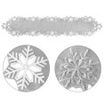 thumbnail image 4 of Camino de mesa Simhomsen bordado con copos de nieve plateados, 35 x 300 cm, 4 of 7