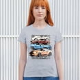 thumbnail image 4 of Shelby Cars Sketch T-Shirt Mustang Racing American Muscle Car GT500 Cobra Performance Powered by Ford Women's Tee, 4 of 7