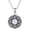 1-1 Opal, variant on Opal Locket Necklace Sterling Silver Retro Oxidation Classic Pattern Locket Necklaces for Women Anniversary Birthday Jewelry Gifts 18"+2"