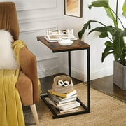 Snack Side Table, C Shaped Sofa Table, for Living Room Bedroom