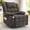 Brown, variant on Korser 360°Swivel Rocker Recliner for Adults with Massage and Heating,Manual Recliner Chair with Side Pockets Nursery Glider Recliner with Cup Holders for Living Room,Chenille,Dark Grey