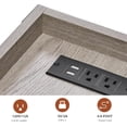 thumbnail image 4 of ZEXVIDA Narrow Side Table, End Table,Sofa Side Table, End Table Nightstand for Bedroom, Living Room, Small Spaces with 2 USB and 2 Power Outlets(with Outlets, White), 4 of 9