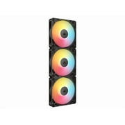 CORSAIR RS120-R ARGB 120mm PWM Reverse Fans Triple Pack – Reverse Fan Blade – Eight Vibrant RGB LEDs – Magnetic Dome Bearing – Daisy-Chain 4-Pin PWM and +5V ARGB Connections