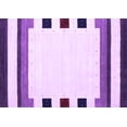 thumbnail image 1 of Ahgly Company Indoor Rectangle Solid Purple Modern Area Rugs, 3' x 5', 1 of 4