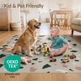 thumbnail image 4 of ODIKA 4'x6' Ultra-Soft Area Rug, Geometric Speckle Fragment Neutral Tone Graphic Entryway Hallway None Washable, Bare feet friendly, Silk-Touch for Bedroom Home office, 4 of 7