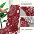 thumbnail image 4 of Christmas Snowflakes Dining Chair Covers Set of 4 Stretch Removable Washable Chair Slipcover Dining Chair Seat Cover for Dining Room Kitchen Wedding Party Hotel, 4 of 6