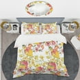 thumbnail image 2 of Designart 'Retro Handdrawn Poppies IV' Mid-Century Modern Duvet Cover Set, 2 of 4