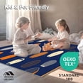 thumbnail image 4 of ODIKA 8'x10' Machine Washable Non-Slip Area Rug, Contemporary Dark Lines High Traffic Rug, Blue, 20200, 4 of 5
