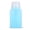 Blue, variant on M Buder Portable Refillable Pump Dispenser Bottle for Nail Art Polish Makeup Remover Lotion Container, Spill-Proof Push Down Empty Square Dispenser, 5.12 inches / 13.00 cm, Pink