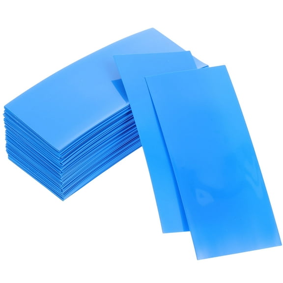 PVC Heat Shrink Wrap for Battery Protection Reliable Blue Sleeve for Wrapping 100pcs
