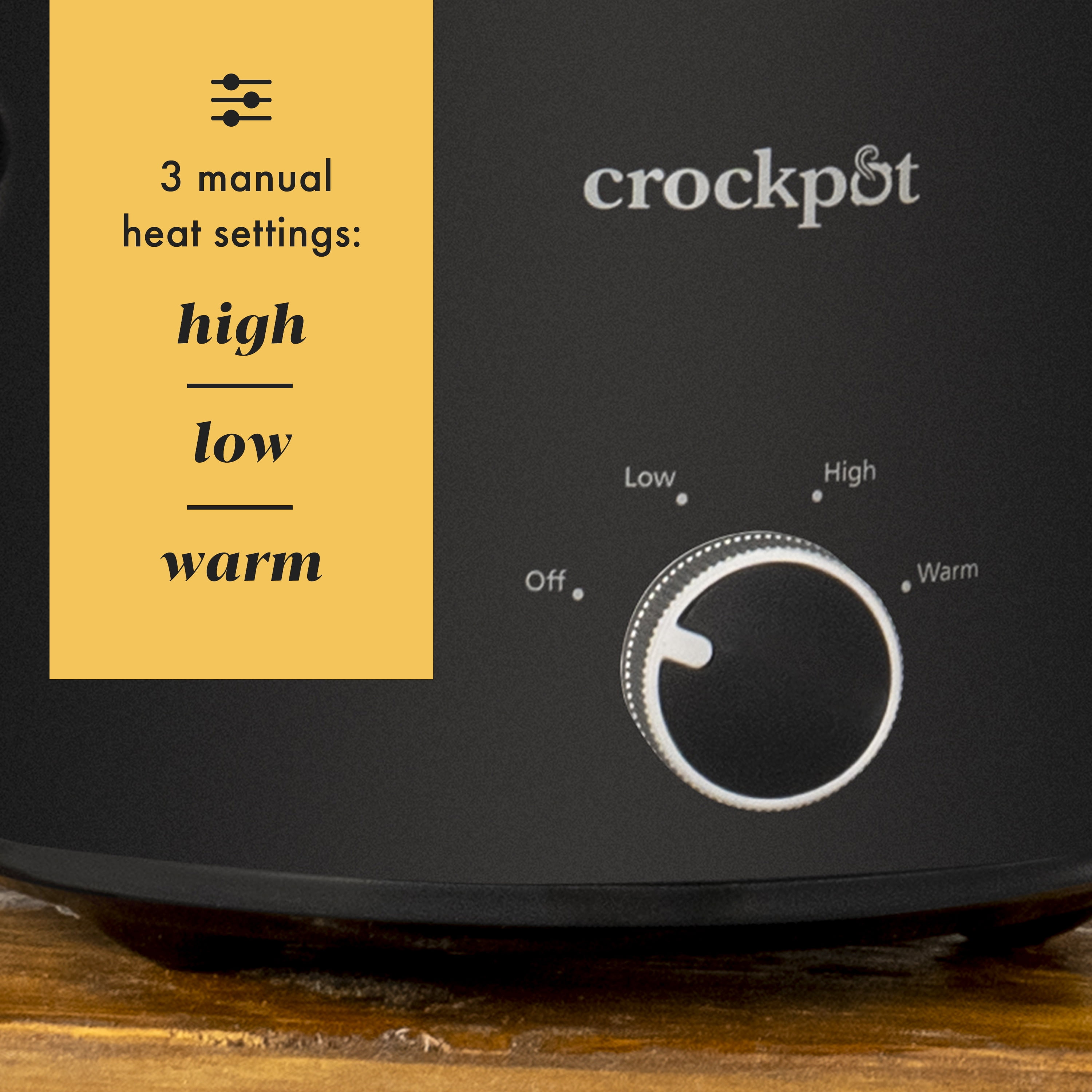  Crock-Pot 7 Quart Slower Cooker, Food Warmer, Charcoal  (SCV700-KC): Home & Kitchen