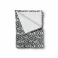 thumbnail image 2 of Floral Soft Flannel Fleece Throw Blanket, Monochrome Composition of Water Lilies Design Sketch Style Arrangement, Cozy Plush for Indoor and Outdoor Use, 60" x 80", Black and White, by Ambesonne, 2 of 6
