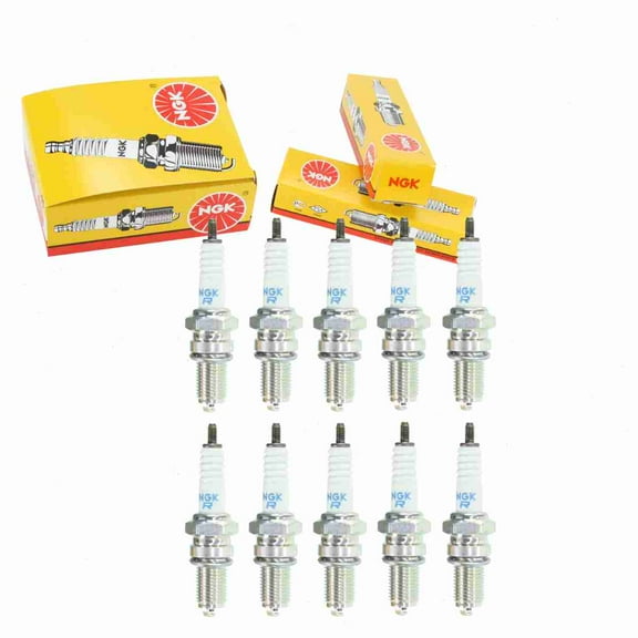 10 pc NGK 7839 Standard Spark Plugs for 0217-713 09482-00398 182001-26760 7409 92070-1165 94701-00345 94703-00345 98069-5771P 98069-5771P-00 RAX96C Ignition Wire Secondary Fits select: 1988 BMW M5