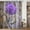Purple, variant on Farmhouse Flower Floral Shower Curtain, Rustic Teal Turquoise Dahlia Shower Curtain Set, Country Blue Wild Garden Plant Fabric Shower Curtain with Hooks, Surreal Bathroom Curtain, 69x70inch