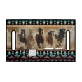 thumbnail image 2 of Whosucclay Running Horses Print Blanket, Anti-Scratch Towel Quilted Protective Cover Elastic 4 Front Storage Pockets Golf Cart Seat Cover for Most 2 Seats, 2 of 7