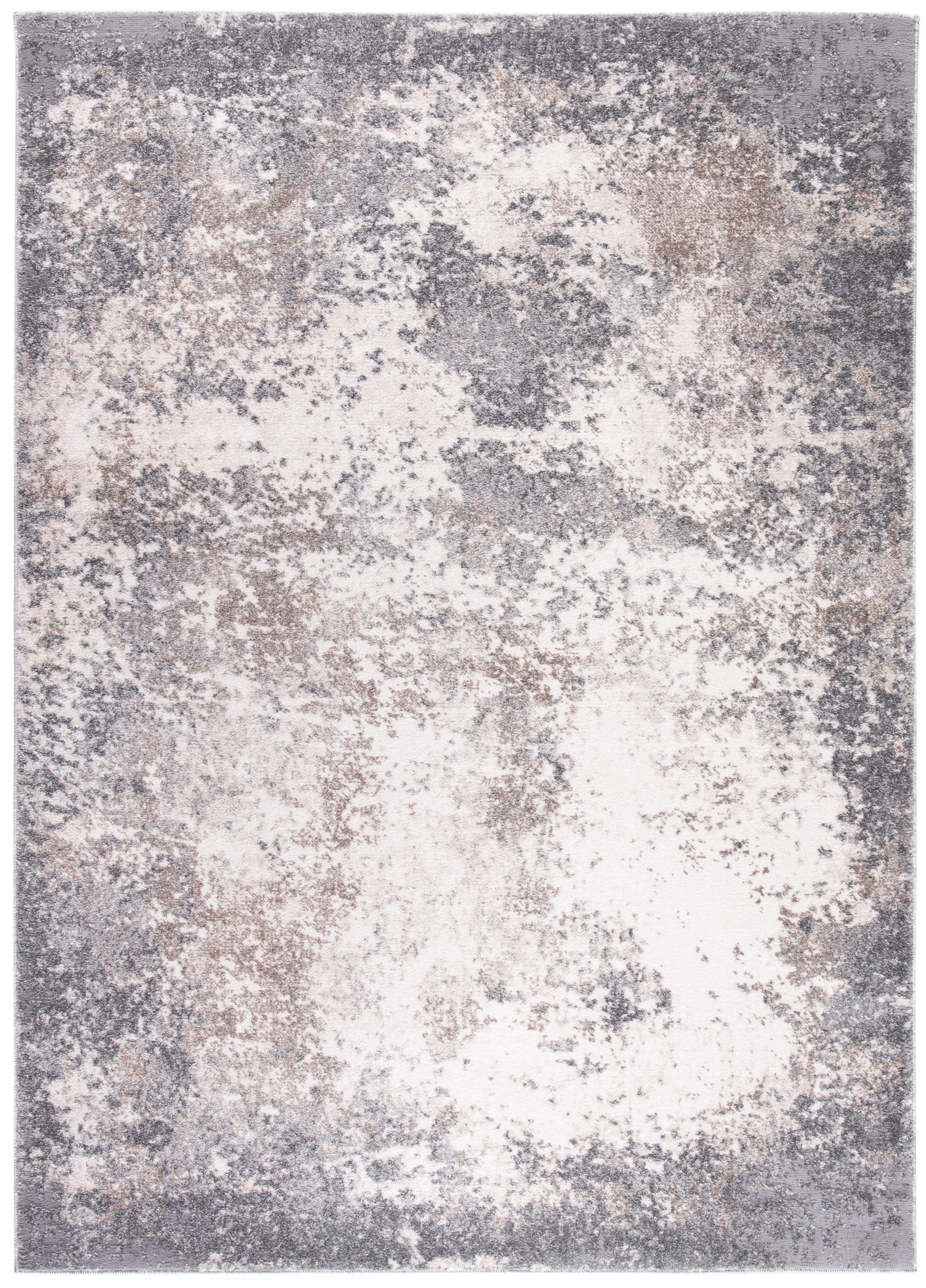 SAFAVIEH Aston Philander Abstract Area Rug, Gray/Ivory, 5'3" x 7'7"