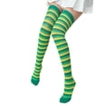thumbnail image 3 of Biekopu Women's Knee-Length Socks, Clover Print Ireland Festival Stockings for Ladies, 68 cm/26.77 inches, 3 of 6